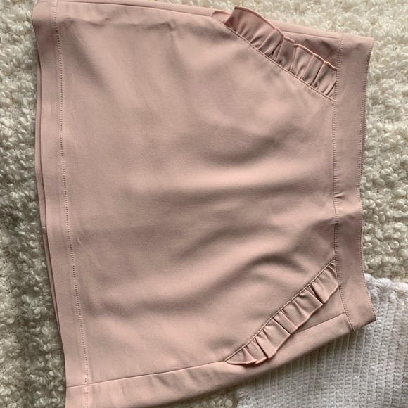 Pink Ruffle Skirt with Pockets - Picture 2 of 3